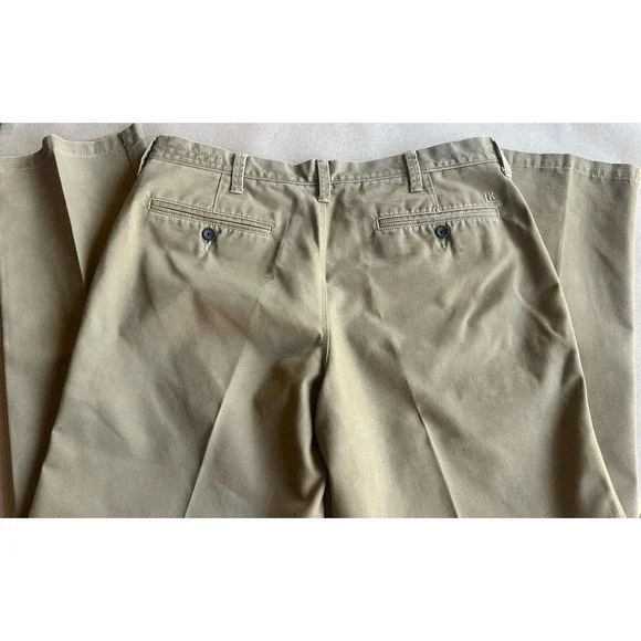Life Made Simple Khaki Pants 36x32 Mens Tan Beige Chino Cotton Poly Blend Chinos - Picture 5 of 6